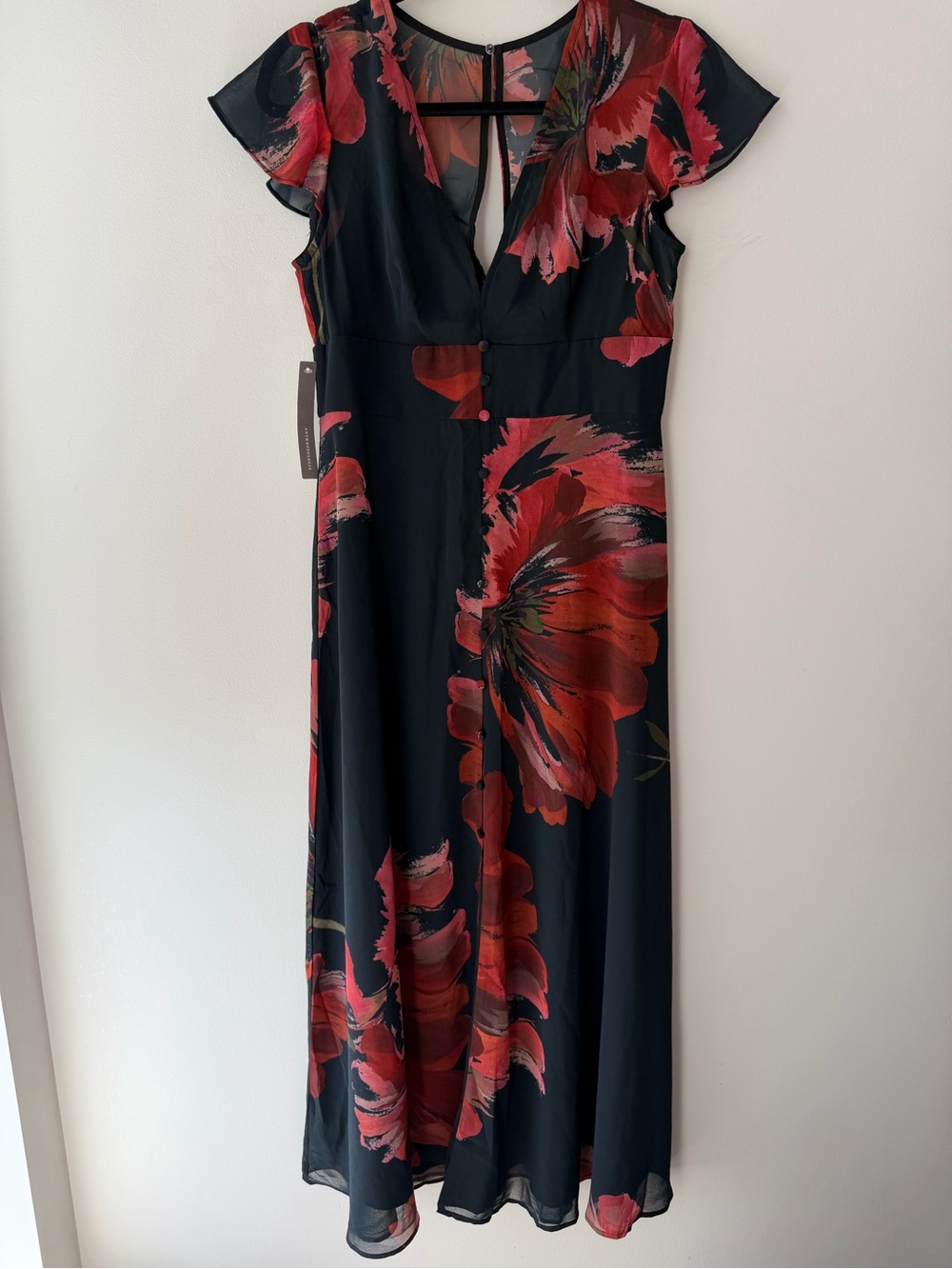 Anthropologie Hutch Nia Short-Sleeve V-Neck Maxi Dress NWT - Picture 4 of 8